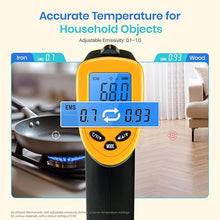 Load image into Gallery viewer, Etekcity Infrared Thermometer Laser Temperature Gun 774, Meat Food Candy Oven Thermometer for Griddle Accessories, Heat Gun for Cooking Refrigerator Tools, Yellow, -58°F to 842°F
