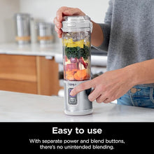 Load image into Gallery viewer, Ninja BC151WH Blast Portable Blender, Cordless, 18oz. Vessel, Personal Blender-for Shakes &amp; Smoothies, BPA Free, Leakproof-Lid &amp; Sip Spout, USB-C Rechargeable, Dishwasher Safe Parts, White
