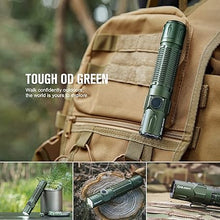 Load image into Gallery viewer, OLIGHT Warrior 3S 2300 Lumens Rechargeable Tactical Flashlight, Compact Dual-Switches LED Bright Light with Proximity Sensor, Powered by Customized Battery for Emergency, EDC and Searching (OD Green)
