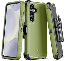 Load image into Gallery viewer, M MYBAT PRO Maverick Series for Samsung Galaxy S25 Plus Case with Belt Clip Holster, 6.7 inch, Heavy Duty Military Grade Drop Protective Case with 360° Rotating Stand (No Screen Protector) Army Green
