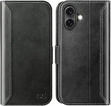 Load image into Gallery viewer, OCASE Compatible with iPhone 16 Wallet Case, PU Leather Flip Folio Case with Card Holders RFID Blocking Kickstand [Shockproof TPU Inner Shell] Phone Cover 6.1 Inch 2024, Retro Graphite
