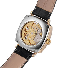 Load image into Gallery viewer, FORSINING Men&#39;s Mechanical Self-winding Skeleton Analogue Dial Trendy Watch with Leather Strap
