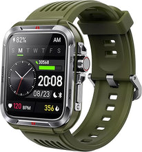 Load image into Gallery viewer, Smart Watch for Men, Answer/Make Bluetooth Calls, Metal Frame 1.8&quot; Alexa Built-in Fitness Tracker with IP68/100 Sports Modes/Heart Rate/SpO2/Stress/Sleep Monitor for iOS/Android (Green)
