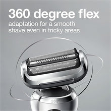 Load image into Gallery viewer, Braun Series 7 7032cs Flex Electric Razor for Men, Wet &amp; Dry, Electric Razor, Rechargeable, Cordless Foil Shaver with Beard Trimmer and Charging Stand, Silver
