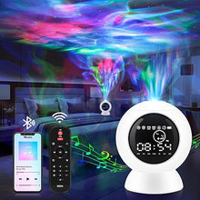 Load image into Gallery viewer, LED Projection Alarm Clock, 3 in 1 Star Projector with LED Alarm Clock and Soothing White Noises, Remote Control Starry Sky Night Lights for Teen Kids Bedroom,School,Birthday,Holiday Gifts
