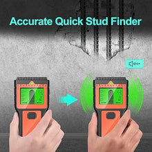 Load image into Gallery viewer, Stud Finder Wall Scanner - 8 in 1 Stud Detector Detector Beam Finders Wall Detector Sensor Center Finding with LCD Display for Wood AC Wire Metal Studs Cable Joist Detection (Orange)
