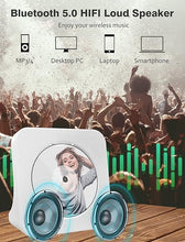 Load image into Gallery viewer, Portable CD Player with Bluetooth: 4000mAh Recheageable Kpop Music Player with HiFi Speaker,Remote Control,LCD Display,Sleep Timer,Headphone Jack, Supports CD/Bluetooth/FM Radio/U-Disk/AUX for Home
