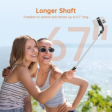 Load image into Gallery viewer, 67&quot; Phone Tripod, Selfie Stick Tripod with Remot, 360° Rotate Lightweight Portable Tripod Stand for Video Recording/Photo/Vlog, Travel Tripod for Cell Phone Tripod Compatible with iPhone &amp; Android
