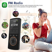 Load image into Gallery viewer, MP3 Player, Safuciiv 32GB MP3 Player with Bluetooth 5.2 HiFi Lossless Audio Quality, One-Touch Recording, FM Radio, Premium Audio Experience for Music Enthusiasts, Deep Black
