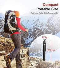 Load image into Gallery viewer, Selfie Stick Phone Tripod with Remote and LED Fill Lights - ASHINER 70 inch Heigh Cell Phone Holder for Travel, Vlogging, Live Streaming Video and Photos,Phone Stand Compatible with iPhone and Android
