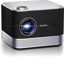 Load image into Gallery viewer, 3-in-1 Projector 4K Supported, AURZEN BOOM 3 Smart Projector with WiFi and Bluetooth, 3D DoIby Audio &amp; 36W Speakers, Auto Focus &amp; Keystone, Netflix Official 500 ANSI Home Outdoor proyector, Black
