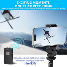 Load image into Gallery viewer, BZE Selfie Stick,62 inches Long Extendable Selfie Stick Tripod, Phone Tripod with Wireless Remote Shutter,Group Selfies/Live Streaming/Video Recording Compatible with All Cellphones

