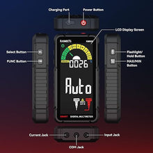 Load image into Gallery viewer, KAIWEETS Smart Multimeter Rechargeable Electrical Tester with Auto Ranging Digital Voltmeter Measures Voltage Current Resistance Continuity Capacitance Temperature Frequency NCV 6000 Counts TRMS
