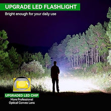 Load image into Gallery viewer, LETMY Tactical Flashlight - 2 Pack Bright Military Grade LED Flashlights High Lumens - Portable Handheld Flash Light, 5 Modes Zoomable Waterproof Flashlights for Home Emergency Camping- Green
