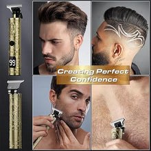 Load image into Gallery viewer, Hair Clippers for Men, Professional Hair Trimmer Barber Cordless Zero Gapped Hair Clippers with LCD Display, Mens Gifts Beard Trimmer T Liners Shavers Edgers Clipper for Hair Cutting - Gold
