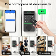 Load image into Gallery viewer, Security Smart Lock 2406A - Fingerprint Keyless Entry Door Lock, APP Remote Unlock, Touch Screen Keypad, Deadbolt Smart Lock, Waterproof and Heat Resistant Identification Access Control
