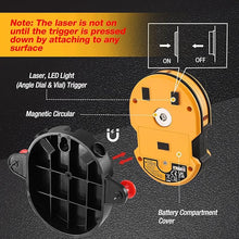 Load image into Gallery viewer, PREXISO Multi Surface Laser Level LED Light Vial, 30Ft Horizontal &amp; Vertical Line Laser with Wall Mount Base, 2 Pins, 10 Sticker, 2 AA Batteries for Hanging Frames &amp; Picture, Construction Wall Writing
