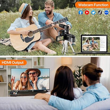 Load image into Gallery viewer, 5K Video Camera Camcorder UHD 48MP WiFi Vlogging Camera for YouTube IR Night Vision Anti-Shake 16X Digital Zoom 3” Touch Screen Camera with Microphone,Handheld Stabilizer,Lens Hood,Remote,Batteries
