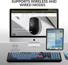 Load image into Gallery viewer, Keychron V6 Max Wireless Custom Mechanical Keyboard, 2.4 GHz Bluetooth QMK Full-Size Layout RGB with Hot-swappable Gateron Red Switch Compatible with Mac Windows Linux
