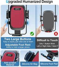 Load image into Gallery viewer, [True Military-Grade] Car Phone Holder?2024 Stronger Suction &amp; Clip? Universal Cell Phone Holder for Car Mount for Dashboard Windshield Air Vent Long Arm Cell Phone Car Mount Thick Case (Red)
