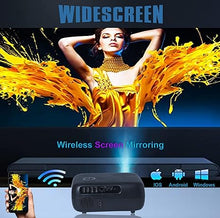 Load image into Gallery viewer, EGate Projector • Automatic &amp; Smart • Native 1080P Full HD WiFi Bluetooth • 450 ANSI Portable Outdoor Movie Projector • Compatible with Laptop, Smartphone, TV Stick, PS5 • Auto Focus Auto Keystone
