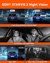Load image into Gallery viewer, Vantrue N5 4 Channel WiFi 360° All Sides Dash Cam, STARVIS 2, IR Night Vision, 2.7K+1080P*3 Front Rear Inside Dashcam, Voice Control, GPS, 24 Hours Buffered Parking Mode Dash Camera, Support 512GB Max
