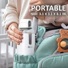 Load image into Gallery viewer, IXTECH Portable Water Warmer for Baby Formula, Milk, 8 oz., Electric Warming with Adjustable Temperature Control, Leak-Resistant Spout, Rechargeable and Wireless
