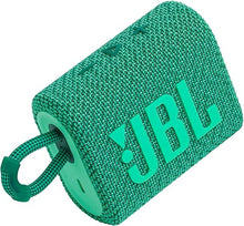 Load image into Gallery viewer, JBL Go 3 Eco - Portable Mini Bluetooth Speaker, big audio and punchy bass, IP67 waterproof and dustproof, 5 hours of playtime, Made in part with recycled materials (Eco Green)
