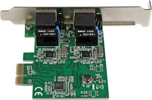Load image into Gallery viewer, StarTech.com Dual Port PCIe Network Card - Low Profile - RJ45 Port - Realtek RTL8111H Chipset - Ethernet Network Card - Dual Port Gigabit NIC (ST1000SPEXD4)
