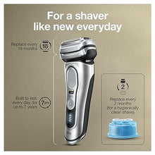 Load image into Gallery viewer, Braun Electric Razor for Men, Waterproof Foil Shaver, Series 9 Pro 9477cc, Wet &amp; Dry Shave, with Portable Charging Case, ProLift Beard Trimmer, 5-in-1 Cleaning &amp; Charging SmartCare Center, Silver
