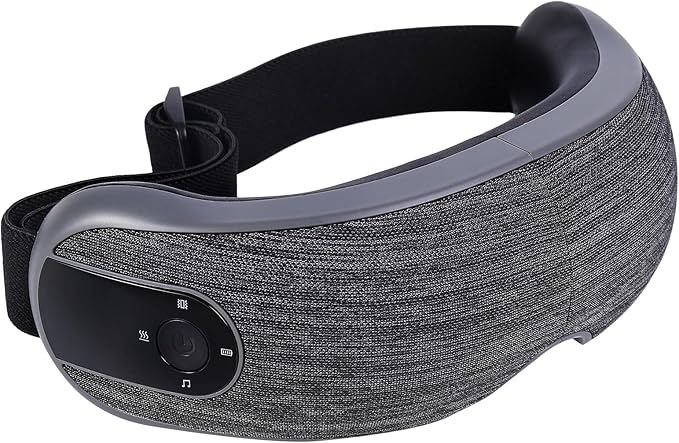 Freed Mind Pro — Eye Massager, Bluetooth Heated Massage Goggles, Relief Migraines/Anxiety/Dry Eyes/Improve Sleep/Meditation, Graphene Constant Temperature Hot Compress, Low-Frequency Pulse