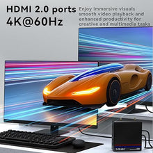 Load image into Gallery viewer, MINIX Z100-0dB Fanless Mini PC, Intel 12th Gen N100, 8GB DDR4, 256GB M.2 PCIe Gen3 x 4 NVMe SSD Windows 11 Pro Desktop Computer, 4K Dual Display/2.5G LAN/USB3.2/USB-C/Vesa Mount/Auto Power On
