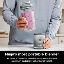 Load image into Gallery viewer, Ninja Blast Max, Portable Blender + Twist &amp; Go, Personal Blender, Ninja Blender, Smoothie, Blend, Ice Crush, 3 Programs, Cordless, 22 oz removable Vessel, Dishwasher Safe, Leakproof, Silver, BC251SL
