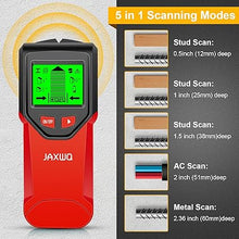 Load image into Gallery viewer, Stud Finder Wall Scanner - 5 in 1 Stud Finder Tool w/Microprocessor Chip and HD LCD Display, Stud Detector Beam Finders for the Center and Edge of Wood AC Wire Metal Studs Joist Pipe (Red)
