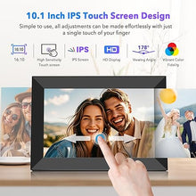 Load image into Gallery viewer, Uhale 10.1" Digital Picture Frame with 32GB Storage Support SD Card, Electronic Photo Frames with 1280x800 HD IPS Touch Screen, Instantly and Securely Share Memories, Send Wishes from Anywhere
