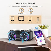 Load image into Gallery viewer, FANGOR Portable CD Player with Bluetooth Speaker Base 2 in 1 Home Desktop Audio Boombox Music Player Anti Shock Protection Headphones Jack TF Card
