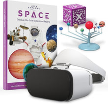 Load image into Gallery viewer, Let&#39;s Explore VR Headset for Kids - STEM Gift Box | A Virtual Reality Family Friendly Adventure | Explore Our Solar System with VR Headset for Phone
