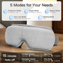 Load image into Gallery viewer, Eye Massager with Heat, Eye Massager for Migraines with Compression and Bluetooth Music, Christmas Birthday Gifts Eye Mask Massager Reduce Eye Fatigue Dark Circles Dry Eyes
