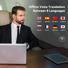 Load image into Gallery viewer, Offline AI Translator Earbuds M3 Language Translator Device Black Translation Earbuds Support 74 Languages and 70 Accents for iOS and Android (with Offline Translation Black)
