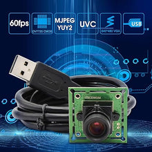 Load image into Gallery viewer, Webcamera_USB VGA High Speed Wide Angle USB Camera Module for Computer 480P 60fps Mini UVC USB2.0 Webcam Board Lightburn Camera for Lazer Engraver PC Camera for Raspberry Pi
