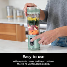 Load image into Gallery viewer, Ninja Blast Portable Blender, Cordless, 18oz. Vessel, Personal Blender For-Shakes and Smoothies, BPA Free, Leakproof-Lid and Sip Spout, USB-C Rechargeable, Dishwasher Safe Parts, Tinted Mint, BC151MT
