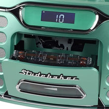 Load image into Gallery viewer, Studebaker Retro Edge Big Sound Bluetooth Boombox with CD/Cassette Player-Recorder/AM-FM Stereo Radio (Teal/SB2150TE)
