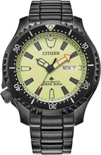 Load image into Gallery viewer, Citizen Men's Eco-Drive Promaster Dive Automatic Black IP Stainless Steel Watch, Rotating Bezel (Model: NY0155-58X)
