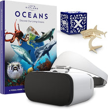 Load image into Gallery viewer, Let&#39;s Explore VR Headset for Kids - STEM Gift Box | A Virtual Reality Family Friendly Adventure | Explore Our Oceans with VR Headset for Phone
