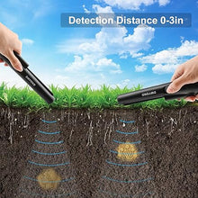 Load image into Gallery viewer, Dmyond Metal Detector Pinpointer, Professional Waterproof Handheld Pin Pointer Wand, Search Treasure Pinpointing Finder Probe with 9V Battery for Adults, Kids - Black
