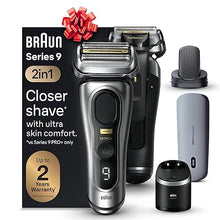 Load image into Gallery viewer, Braun Series 9 PRO+ Electric Shaver, Holiday Gifts for Men, Shaving Kit with 5 Pro Shave Elements and ProComfort Head, SmartCare Center
