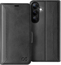Load image into Gallery viewer, OCASE Compatible with Galaxy S25 Plus Wallet Case, PU Leather Flip Folio Case with Card Holders RFID Blocking Kickstand [Shockproof TPU Inner Shell] Protective Phone Cover 6.7 Inch, Retro Graphite
