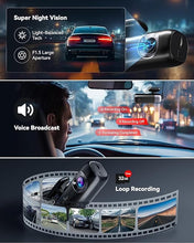 Load image into Gallery viewer, REDTIGER F9 Dash Cam 4K Front and Rear 1080P, WiFi GPS Car Camera with 32GB Card, Dual Dash Camera for Cars, Loop Recording, Night Vision, Parking Mode, Smart App Control, Support 256GB Max
