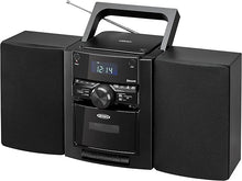 Load image into Gallery viewer, JENSEN® Portable Stereo Bluetooth CD Music System with Cassette and Digital AM/FM Radio
