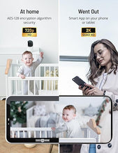 Load image into Gallery viewer, PARIS RHÔNE Video Baby Monitor, 2K UHD WiFi Camera, Night Vision, 5” Smart Baby Monitor with App Control, Motion and Cry Detection, AI Tracking, Three-Way Audio, RGB Night Light, Lullabies…
